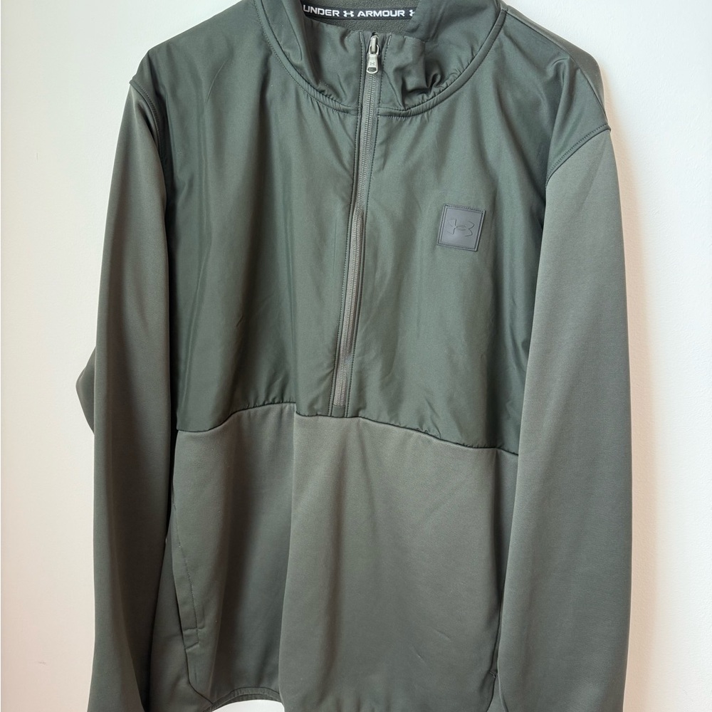 Under Armour Olive Green 1/2 Zip Pullover Jacket